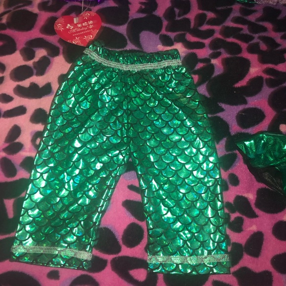 Mermaid swim set and pants with 3 bows - Picture 5 of 5